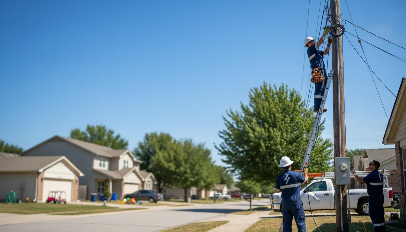 Residential electrician providing installation services in Kaiser, MO